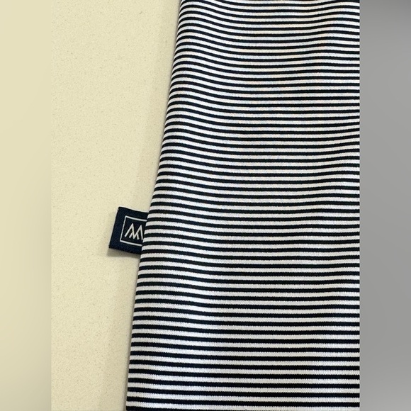 Mizzen Main Versa Polo Shirt Mens Large Trim Blue/White Stripe Performance Golf - Picture 4 of 8